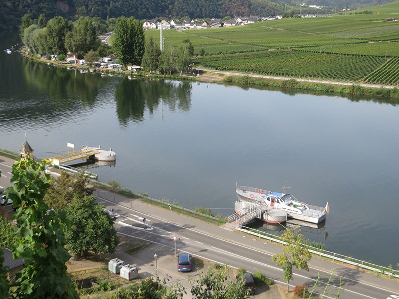 Moselsteig-Etappe 17, Fluss, Mosel, Fähre, Fähranleger